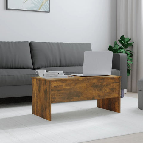 vidaXL Couchtisch Räuchereiche 102x50,5x46,5 cm Holzwerkstoff