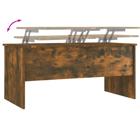 vidaXL Couchtisch Räuchereiche 102x50,5x46,5 cm Holzwerkstoff