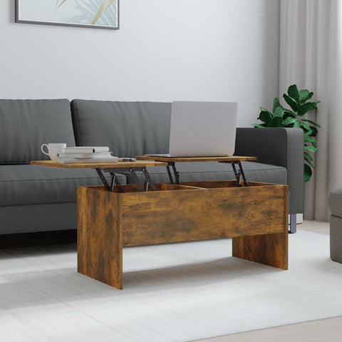 vidaXL Couchtisch Räuchereiche 102x50,5x46,5 cm Holzwerkstoff