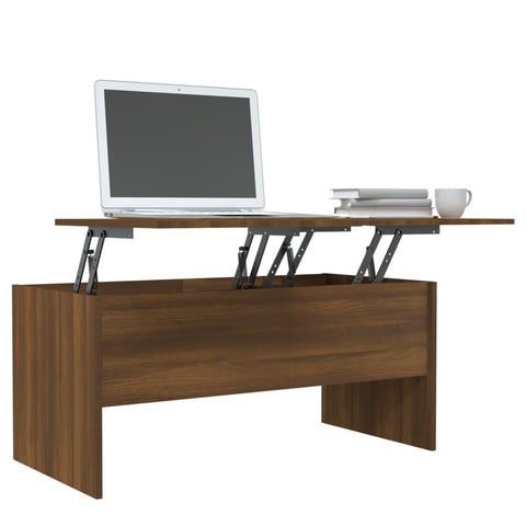 vidaXL Couchtisch Braun Eichen-Optik 102x50,5x46,5 cm Holzwerkstoff