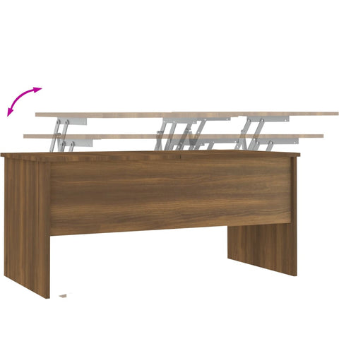 vidaXL Couchtisch Braun Eichen-Optik 102x50,5x46,5 cm Holzwerkstoff