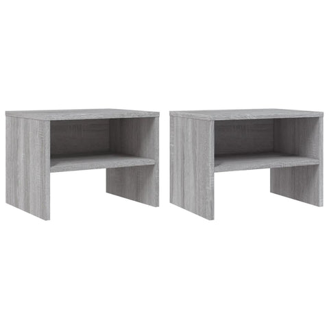 vidaXL Nachttische 2 Stk. Grau Sonoma 40x30x30 cm Holzwerkstoff