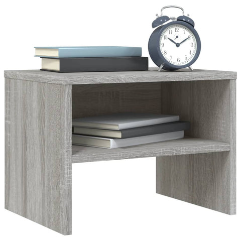 vidaXL Nachttische 2 Stk. Grau Sonoma 40x30x30 cm Holzwerkstoff