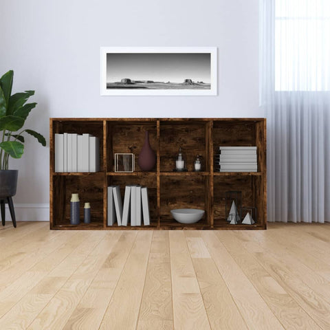 Bücherregal/Sideboard Räuchereiche 66×30×130 cm Holzwerkstoff