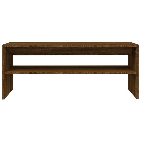 vidaXL Couchtisch Braun Eichen-Optik 100x40x40 cm Holzwerkstoff