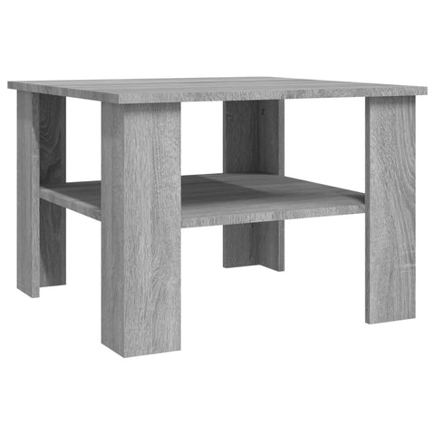 vidaXL Couchtisch Grau Sonoma 60x60x42 cm Holzwerkstoff