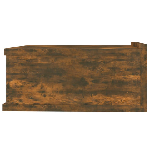 vidaXL Hängender Nachttisch 2Stk Räuchereiche 40x30x15cm Holzwerkstoff