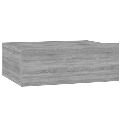 vidaXL Hängender Nachttisch Grau Sonoma 40x30x15 cm Holzwerkstoff