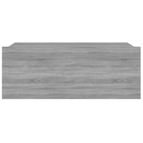 vidaXL Hängender Nachttisch Grau Sonoma 40x30x15 cm Holzwerkstoff