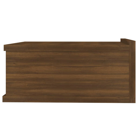 vidaXL Hängender Nachttisch Braun Eiche 40x30x15 cm Holzwerkstoff