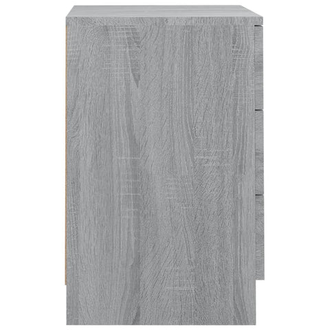 vidaXL Nachttische 2 Stk. Grau Sonoma 38x35x56 cm Holzwerkstoff