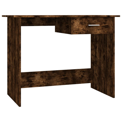 vidaXL Schreibtisch Räuchereiche 100x50x76 cm Holzwerkstoff