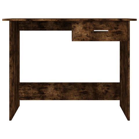 vidaXL Schreibtisch Räuchereiche 100x50x76 cm Holzwerkstoff