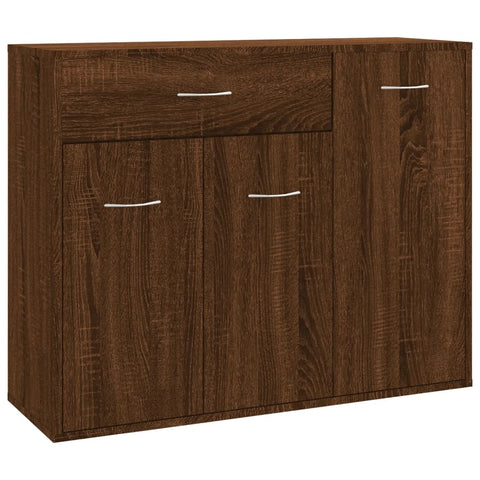 Sideboard Braun Eichen-Optik 88x30x70 cm Holzwerkstoff