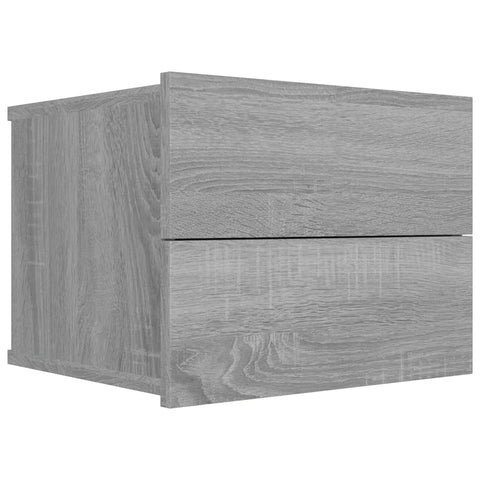 vidaXL Nachttische 2 Stk. Grau Sonoma 40x30x30 cm Holzwerkstoff