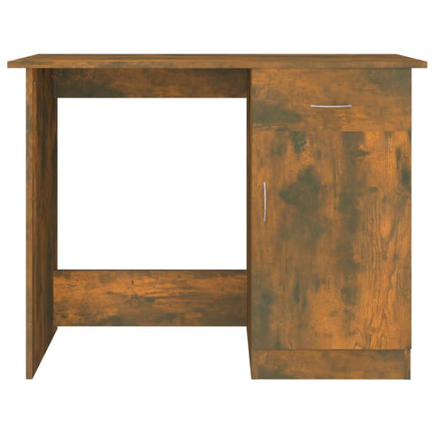 vidaXL Schreibtisch Räuchereiche 100x50x76 cm Holzwerkstoff