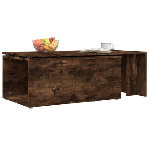 vidaXL Couchtisch Räuchereiche 150x50x35 cm Holzwerkstoff