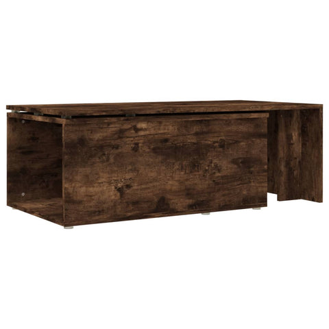 vidaXL Couchtisch Räuchereiche 150x50x35 cm Holzwerkstoff