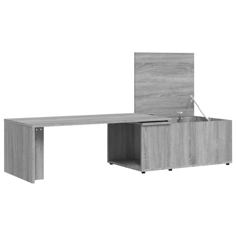 vidaXL Couchtisch Grau Sonoma 150x50x35 cm Holzwerkstoff