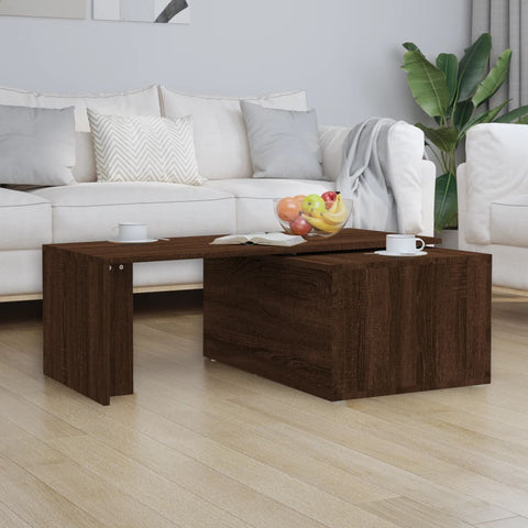 vidaXL Couchtisch Braun Eichen-Optik 150x50x35 cm Holzwerkstoff