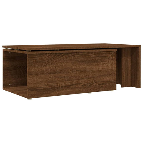 vidaXL Couchtisch Braun Eichen-Optik 150x50x35 cm Holzwerkstoff