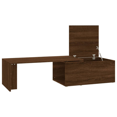 vidaXL Couchtisch Braun Eichen-Optik 150x50x35 cm Holzwerkstoff