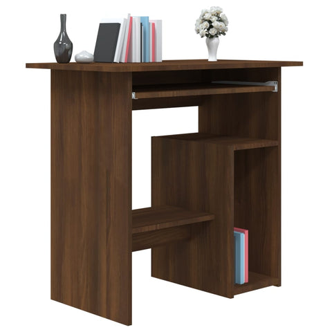 vidaXL Schreibtisch Braun Eichen-Optik 80x45x74 cm Holzwerkstoff