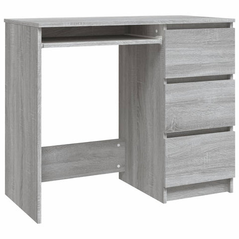 vidaXL Schreibtisch Grau Sonoma 90x45x76 cm Holzwerkstoff