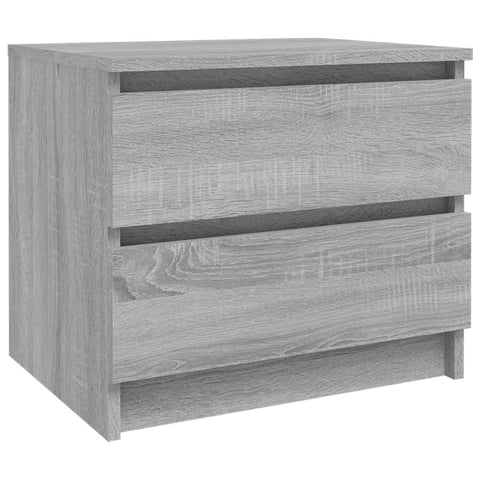 vidaXL Nachttisch Grau Sonoma 50x39x43,5 cm Holzwerkstoff