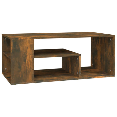 vidaXL Couchtisch Räuchereiche 100x50x40 cm Holzwerkstoff