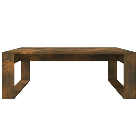 vidaXL Couchtisch Räuchereiche 100x100x35 cm Holzwerkstoff