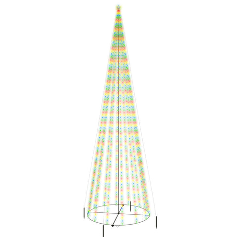 Weihnachtsbaum Kegelform Mehrfarbig 1134 LEDs 230x800 cm