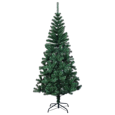 Künstlicher Weihnachtsbaum Schillernde Spitzen Grün 240 cm PVC