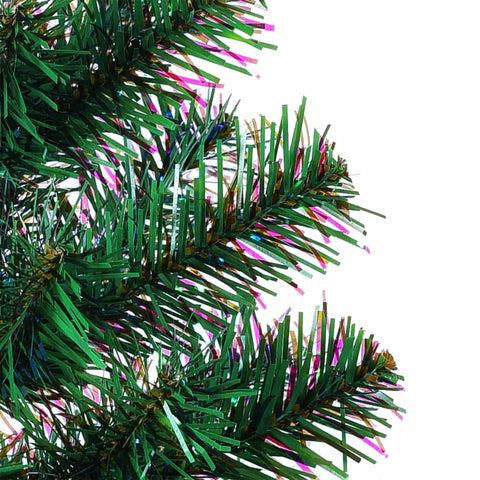 Künstlicher Weihnachtsbaum Schillernde Spitzen Grün 240 cm PVC