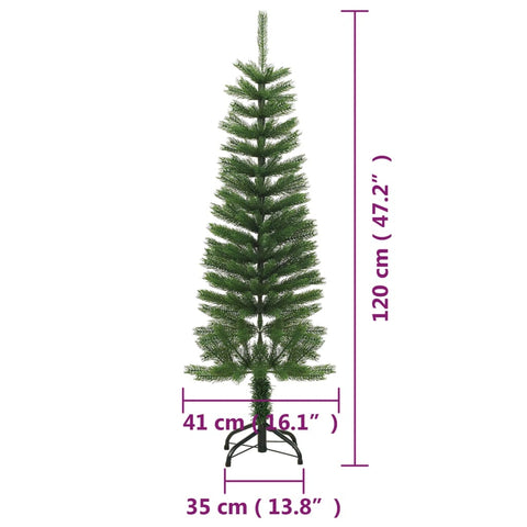 Künstlicher Weihnachtsbaum mit Ständer Schlank 120 cm PE