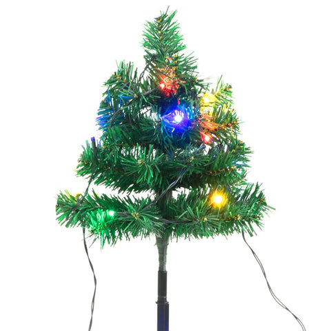 Wegbeleuchtung Weihnachtsbäume 6 Stk. Mehrfarbig LEDs 45 cm PVC