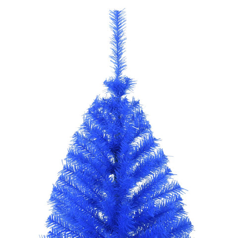 Künstlicher Halb-Weihnachtsbaum mit Ständer Blau 210 cm PVC