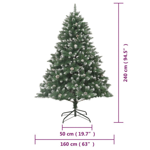 Künstlicher Weihnachtsbaum mit Ständer 240 cm PVC