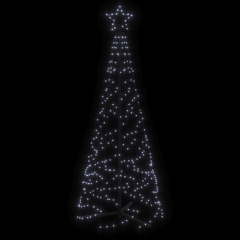 LED-Weihnachtsbaum Kegelform Kaltweiß 200 LEDs 70x180 cm