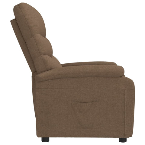 vidaXL Relaxsessel Braun Stoff