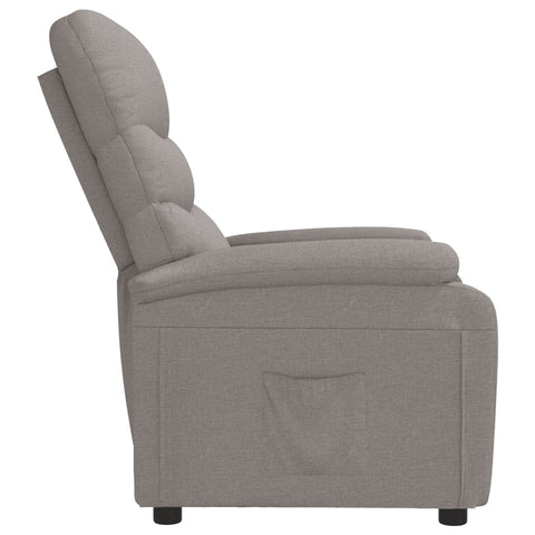 vidaXL Relaxsessel Taupe Stoff