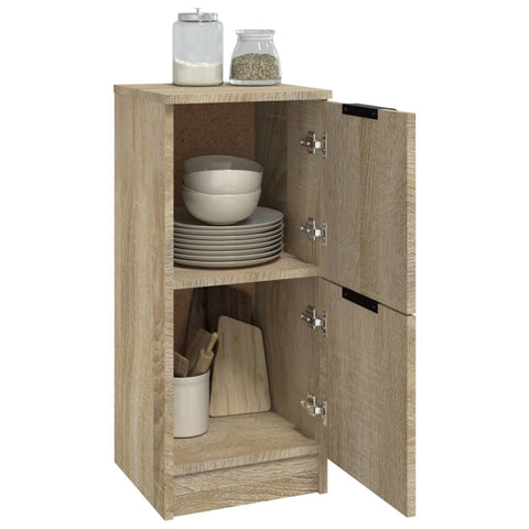 Sideboards 2 Stk. Sonoma-Eiche 30x30x70 cm Holzwerkstoff