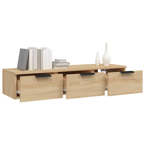 vidaXL Wandschrank Sonoma-Eiche 102x30x20 cm Holzwerkstoff