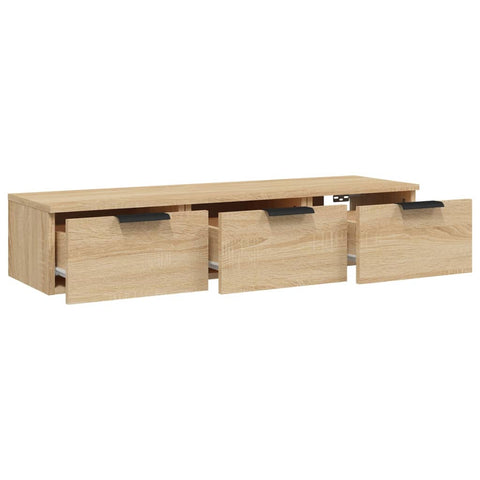 vidaXL Wandschrank Sonoma-Eiche 102x30x20 cm Holzwerkstoff