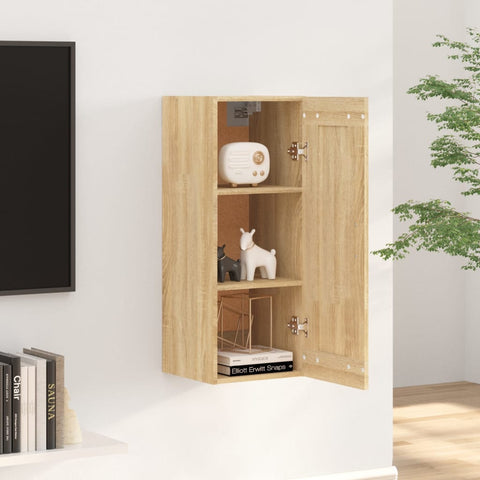 vidaXL Wandschrank Sonoma-Eiche 35x34x90 cm Holzwerkstoff