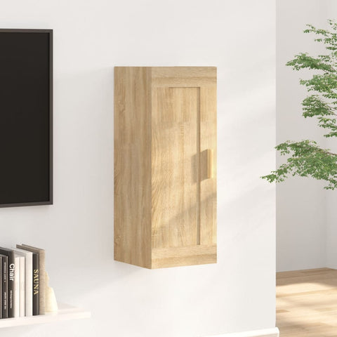 vidaXL Wandschrank Sonoma-Eiche 35x34x90 cm Holzwerkstoff