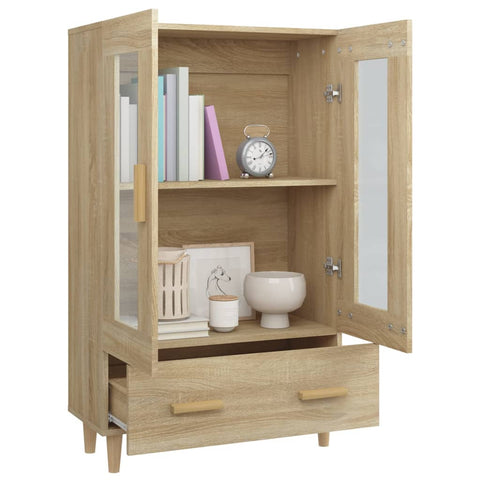 vidaXL Highboard Sonoma-Eiche 70x31x115 cm Holzwerkstoff