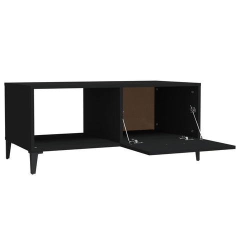 vidaXL Couchtisch Schwarz 90x50x40 cm Holzwerkstoff