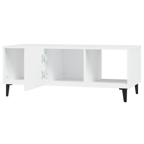 vidaXL Couchtisch Weiß 102x50x40 cm Holzwerkstoff