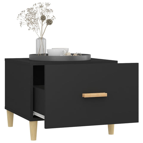 vidaXL Couchtisch Schwarz 50x50x40 cm Holzwerkstoff